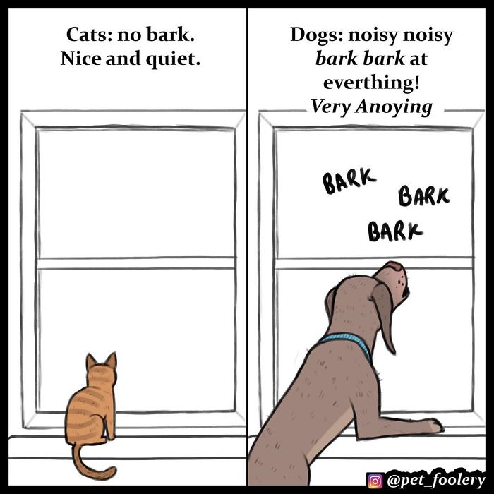 4 Hilarious Comics Explaining Why Cats Are Better Than Dogs