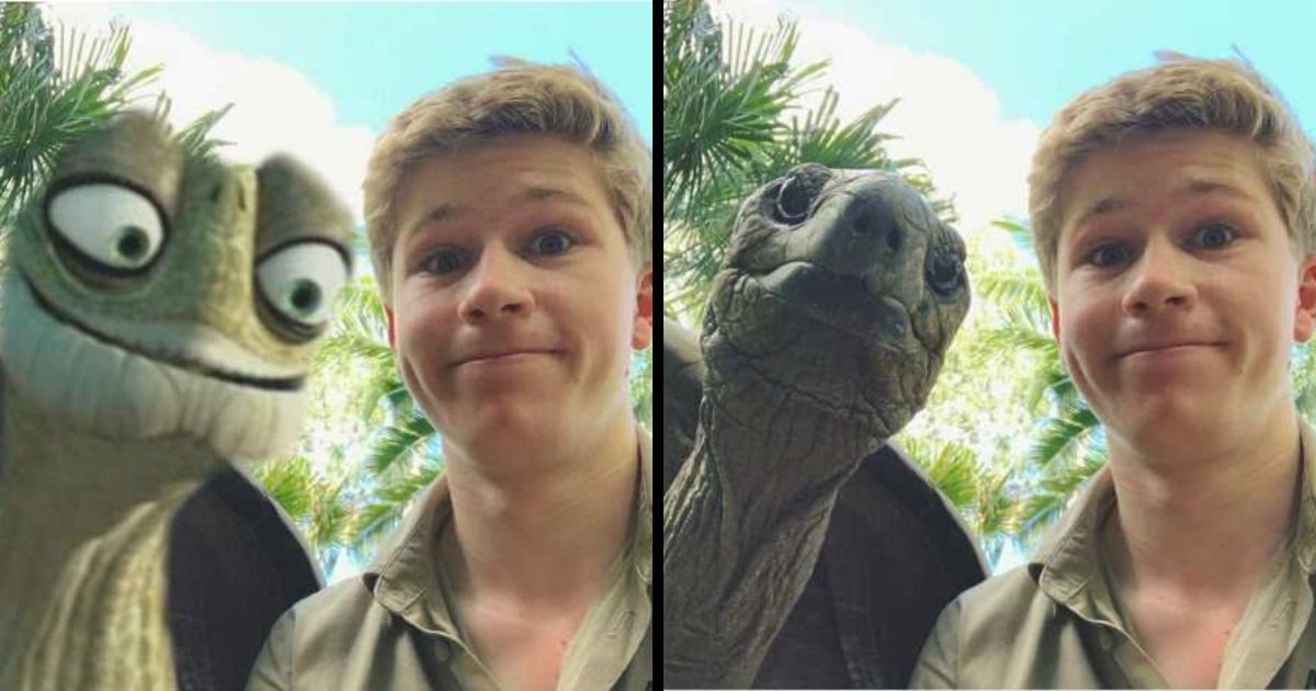 Robert Irwin Shares Photo Of His Self-Isolation Buddy, A Tortoise Named Igloo