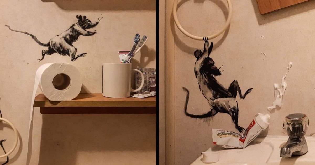 My Wife Hates It When I Work From Home, Banksy Reveals His Newest Work On Instagram