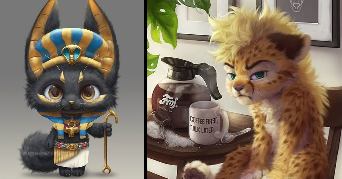 This Malaysian Artist Can Only Draw Cute Animals (20 Pics)