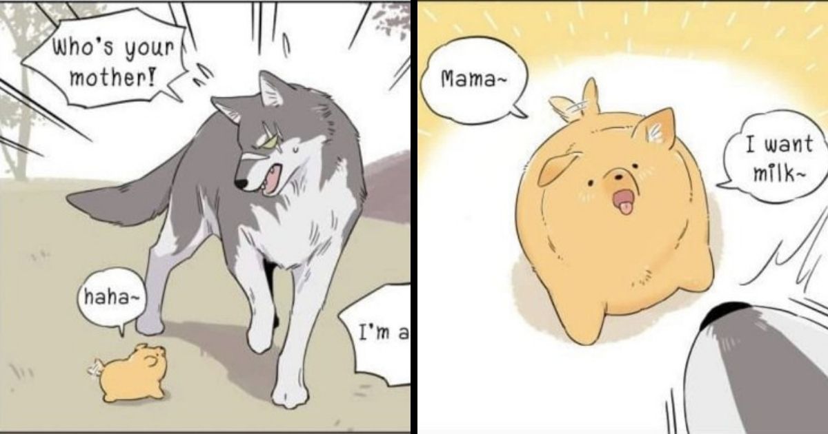 Papa Wolf And Puppy Comic Is Melting Hearts (Part 2)