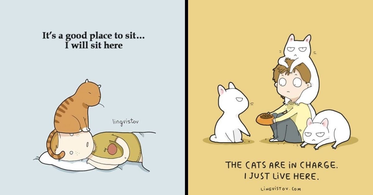 30 Hilarious Comics About Animals That Just Get Us  With Big Smile